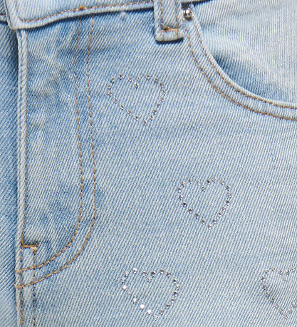 Kids Only Jeans - KogJuicy - Wide - Light Blue Denim/Rhinestone 