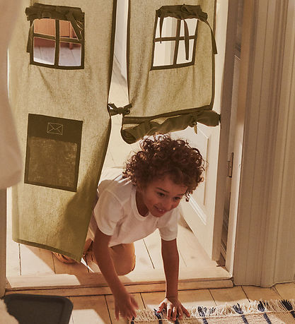 Ferm Living Dørgardin - 85x205 cm - Settle - Elm Green