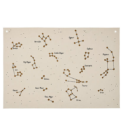 Ferm Living Vægtæppe - 100x70 cm - Constellation - Undyed