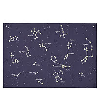 Ferm Living Vægtæppe - 100x70 cm - Constellation - Dark Blue