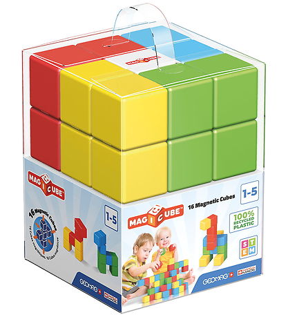 Geomag Magnetsæt - Magicube - Full Color Recycled - 16 Dele