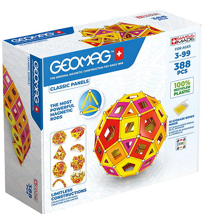 Geomag Magnetsæt - Classic Panels Recycled Warm Master - 388 Del