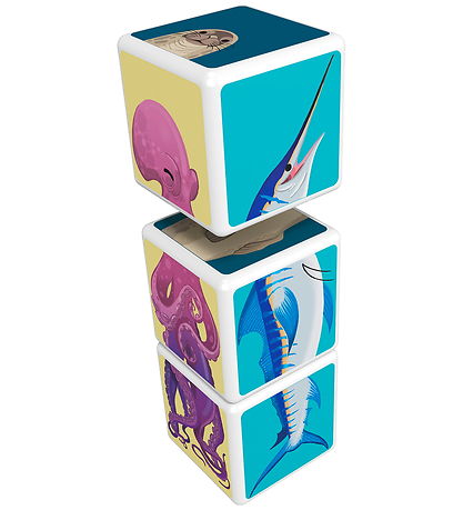 Geomag Magnetsæt - Magicube - Mix & Match Ocean Animals - 3 Dele