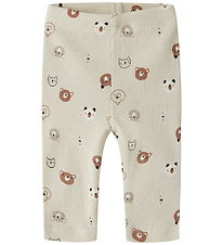Name It Leggings - Rib - NbnJoppi - Almond Milk