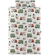 Nørgaard Madsens Bedding - Baby - White w. Work Machines