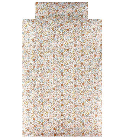 Nørgaard Madsens Sengetøj - Junior - Beige/Rosa Blomster