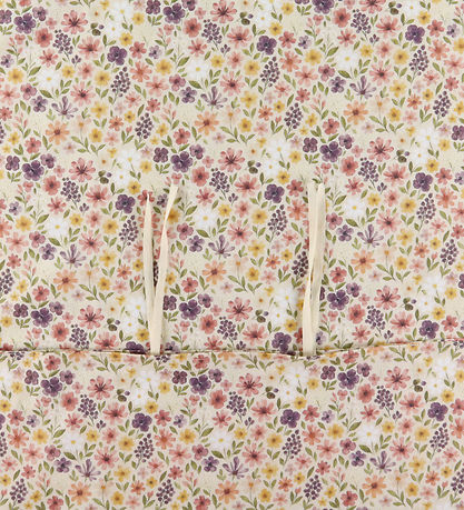 Nørgaard Madsens Sengetøj - Baby - Beige m. Blomster