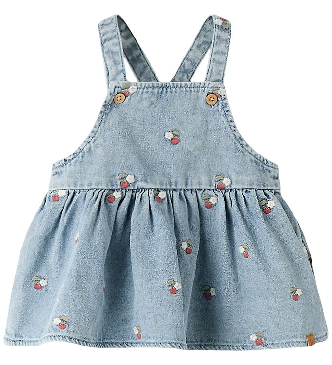 Lil' Atelier Funda Jeanskjole - Medium Blue Denim - 74