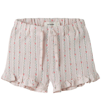 Lil Atelier Shorts - Hulmønster - NbfRachello - Morganite/Flower