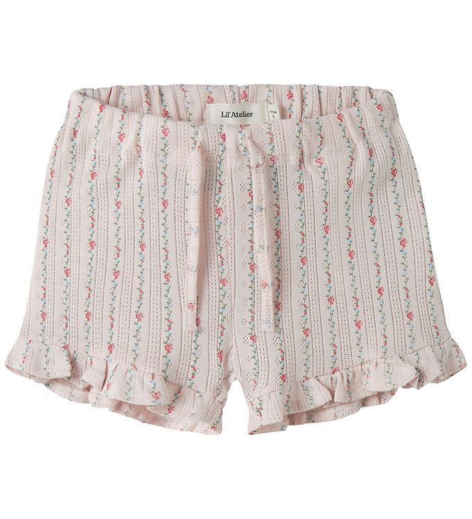 Lil' Atelier Shorts - Bomuld/Modal - NbfRachello - Morganite/Flo