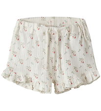 Lil Atelier Shorts - Hulmønster - NbfRachello - Coconut Milk/Str