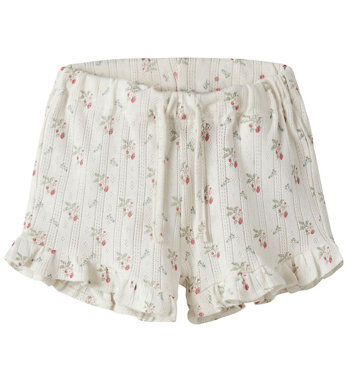 Lil' Atelier Shorts - Bomuld/Modal - NbfRachello - Coconut Milk/