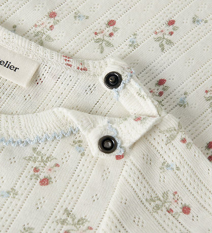 Lil Atelier Body k/æ - Hulmønster - Duna - NbfRachello - Coconut