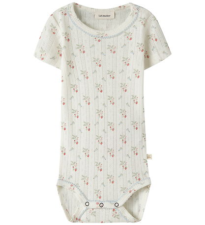 Lil Atelier Body k/æ - Hulmønster - Duna - NbfRachello - Coconut