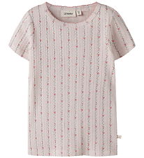 Lil Atelier T-shirt - Dap - Bomuld/Modal - Hulmønster - NmfRache