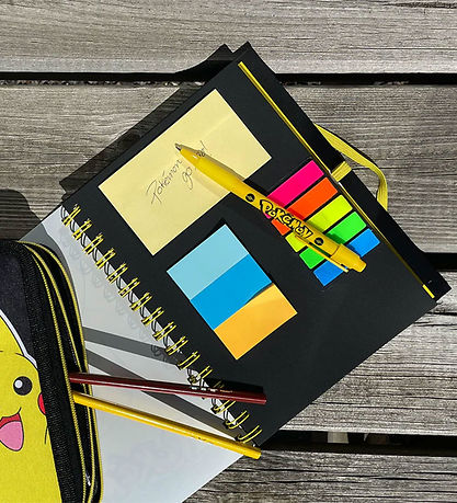 Pokémon Notebook m. Linieret - Lenticular Cover og Kuglepen
