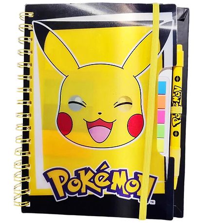 Pokémon Notebook m. Linieret - Lenticular Cover og Kuglepen