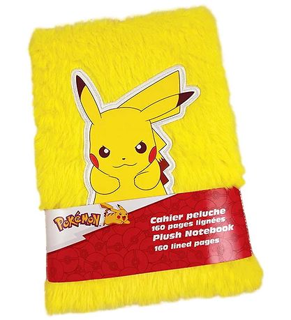 Pokémon Notebook - A5 Linieret - Plys - Gul
