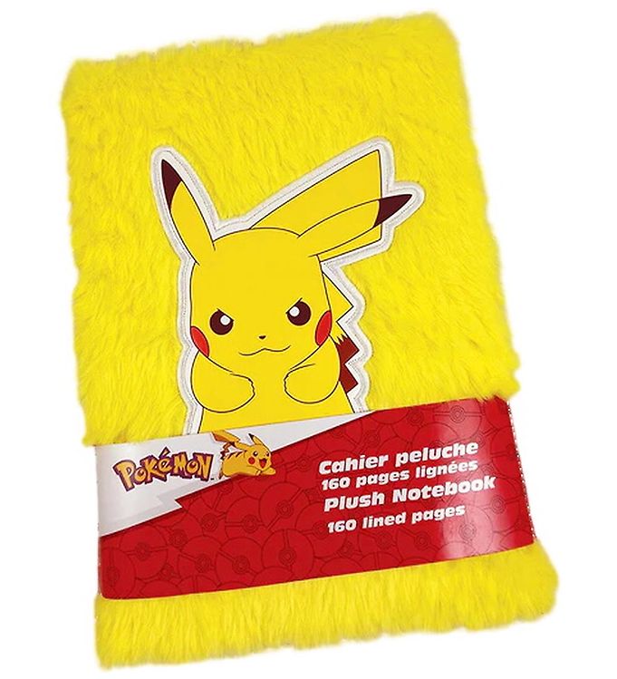 Pokémon Notebook - A5 Linieret - Plys - Gul