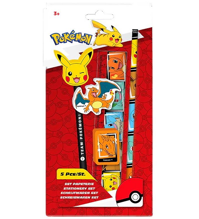 Pokemon Skrivesæt m. 5 Dele