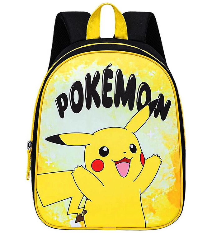 Pokémon Rygsæk - Junior - H 32 cm - 8L - Sort/Gul
