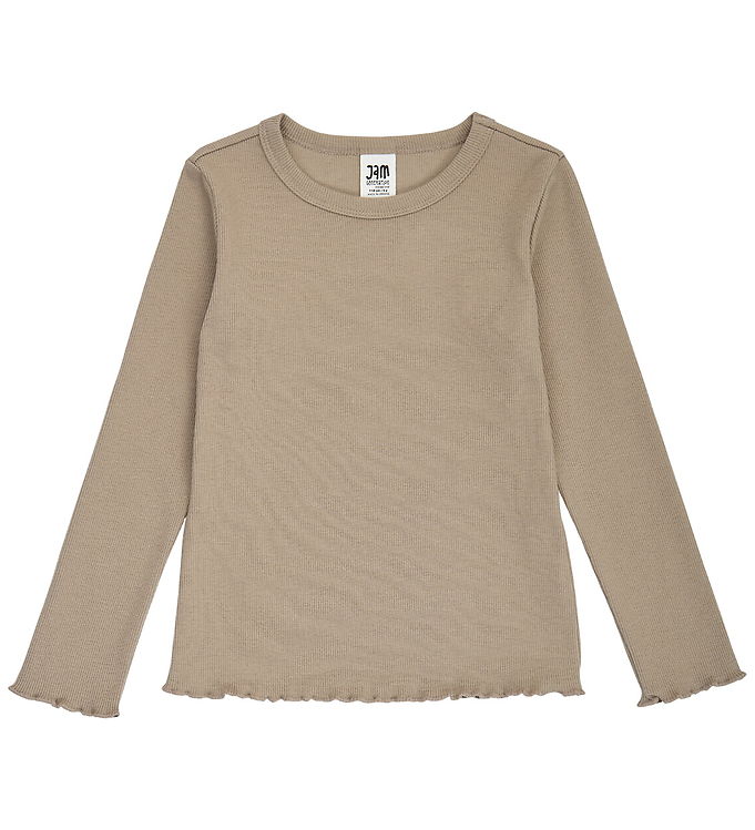 Jam Generation Bluse - Rib - Cashew
