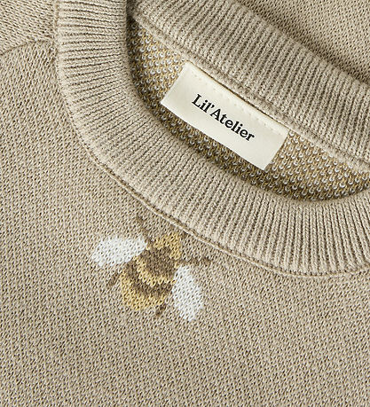 Lil Atelier Bluse - Noos - Strik - NmmLamoe - Oxford Tan/Bee