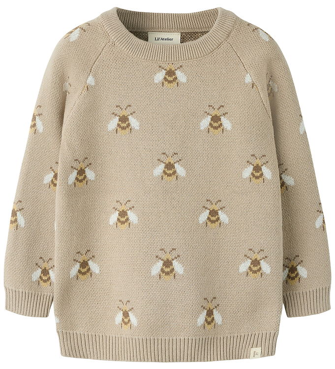 Lil Atelier Bluse - Noos - Strik - NmmLamoe - Oxford Tan/Bee