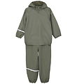 CeLaVi Rainwear w. Suspenders - Mulled Basil