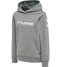 Hummel Hættetrøje - hmlBox - Gråmeleret Hummel Hættetrøje - hmlBox - Gråmeleret