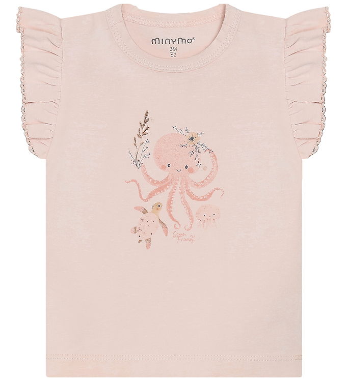 Minymo T-shirt - Peach Blush