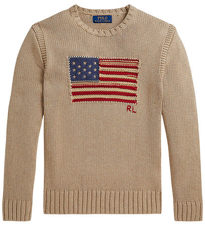 Polo Ralph Lauren Bluse - Strik - Oatmeal Multi