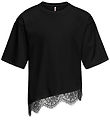 Kids Only T-shirt - KogKamil - Black/Black Lace