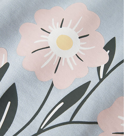 Name It Sweatshirt - NkfVasacha - Subdued Blue/Flowers