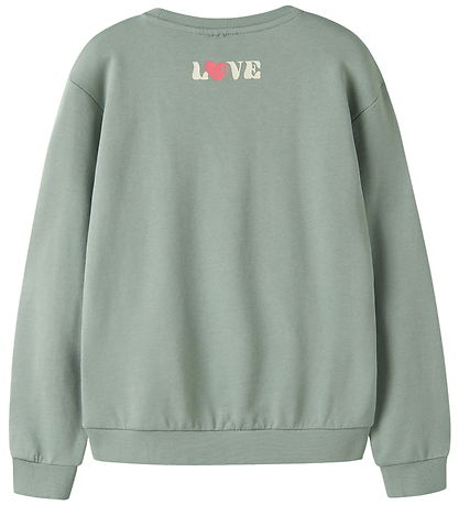 Name It Sweatshirt - NkfVasacha - Green Milieu/Love