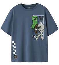 Name It T-shirt - NkmJun - Minecraft - Vintage Indigo