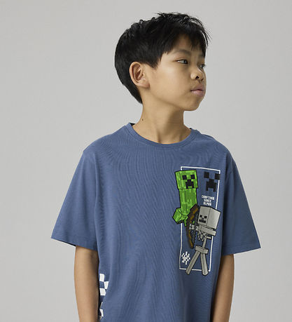 Name It T-shirt - NkmJun - Minecraft - Vintage Indigo