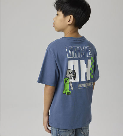 Name It T-shirt - NkmJun - Minecraft - Vintage Indigo