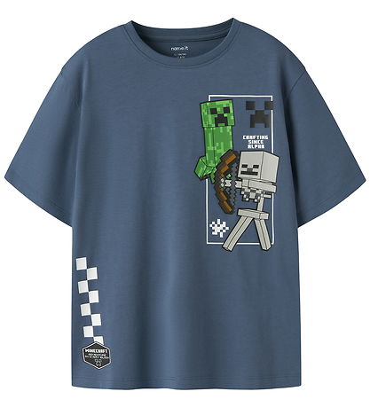 Name It T-shirt - NkmJun - Minecraft - Vintage Indigo