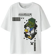 Name It T-shirt - NkmJun - Minecraft - Bright White