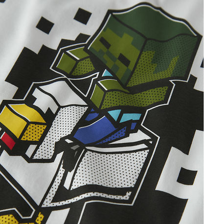 Name It T-shirt - NkmJun - Minecraft - Bright White