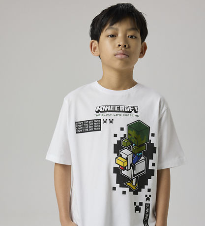 Name It T-shirt - NkmJun - Minecraft - Bright White