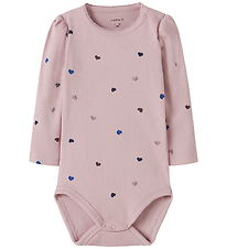 Name It Body l/æ - Noos - NbfNutti - Burnished Lilac/HEARTS