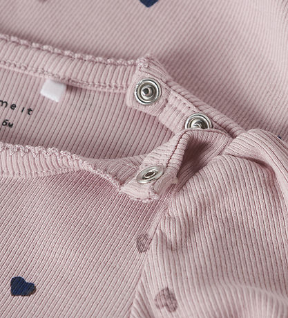 Name It Body l/æ - Noos - NbfNutti - Burnished Lilac/HEARTS