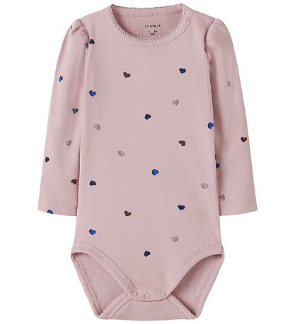 Name It Body l/æ - Noos - NbfNutti - Burnished Lilac/HEARTS