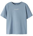 Name It T-shirt - Noos - NkmBrody - Ashley Blue/W. JET STREAM PR