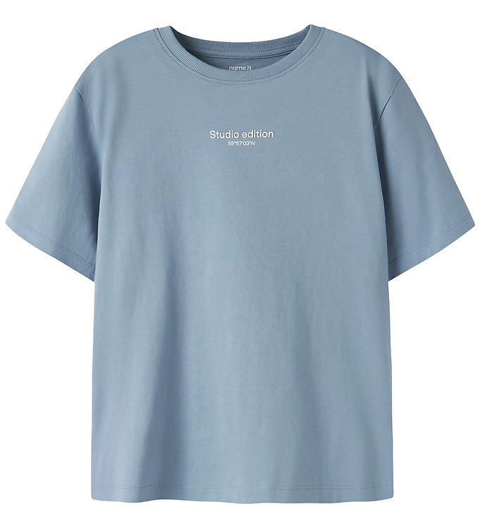 Name It T-shirt - Noos - NkmBrody - Ashley Blue/W. JET STREAM PR