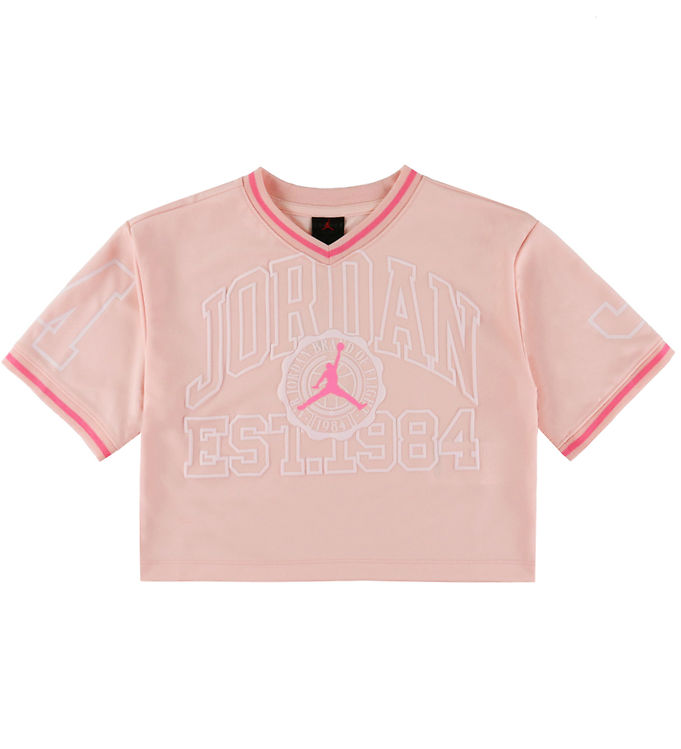 Jordan T-shirt - Cropped - Nike Pink Bloom