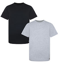 Nike T-shirt - 2-pack - Crew - White/Dark Grey Heather