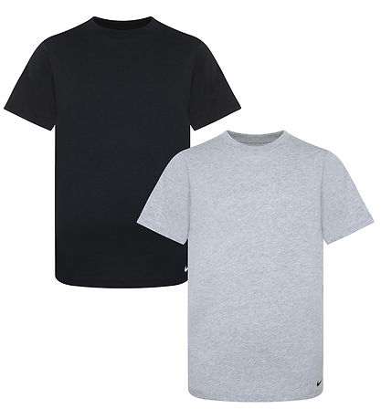 Nike T-shirt - 2-pak - Crew - White/Dark Grey Heather